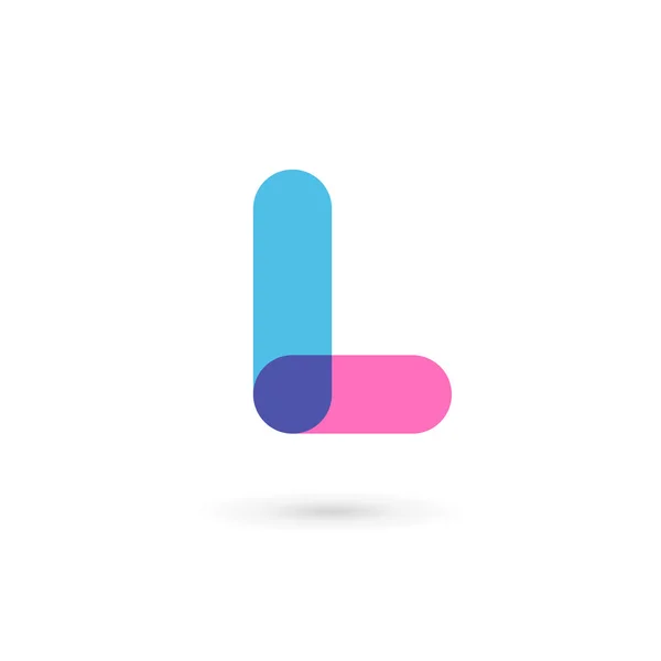 L betű logó ikon design sablon elemek — Stock Vector
