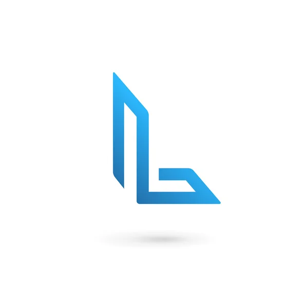 Letter L logo pictogram ontwerp template elementen — Stockvector