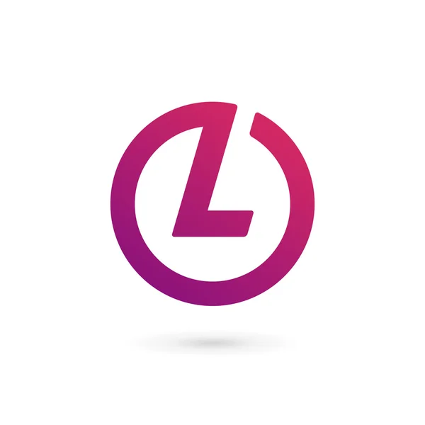 Letra L logotipo ícone design elementos de modelo — Vetor de Stock