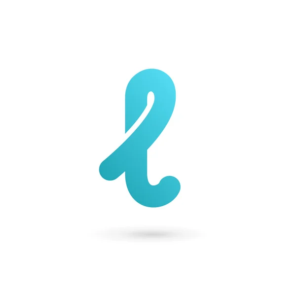 L harfi logo tasarım şablonu ögeleri — Stok Vektör