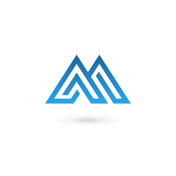 Letter M logo icon design template elements — Stock Vector