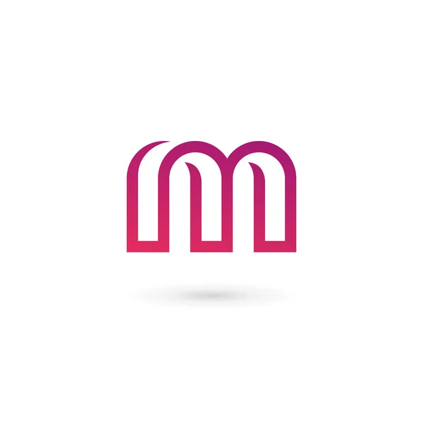 Elementy wzoru ikony logo litery M — Wektor stockowy