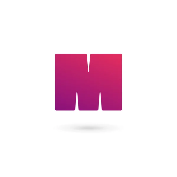 Letter M logo pictogram ontwerp template elementen — Stockvector