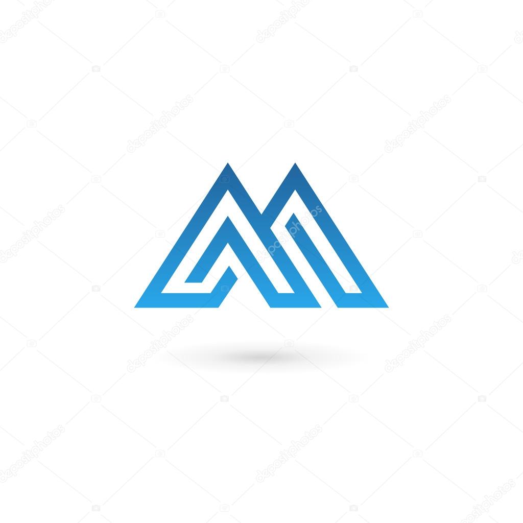 Letter M logo icon design template element