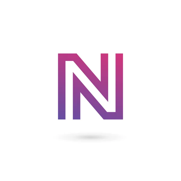 Letter N logo pictogram ontwerp template elementen — Stockvector