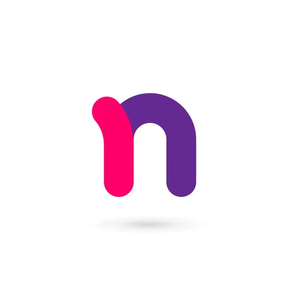 Letra N logotipo ícone design elementos de modelo —  Vetores de Stock