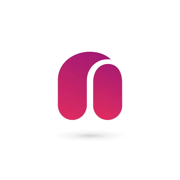 Lettera N logo icona elementi modello di design — Vettoriale Stock