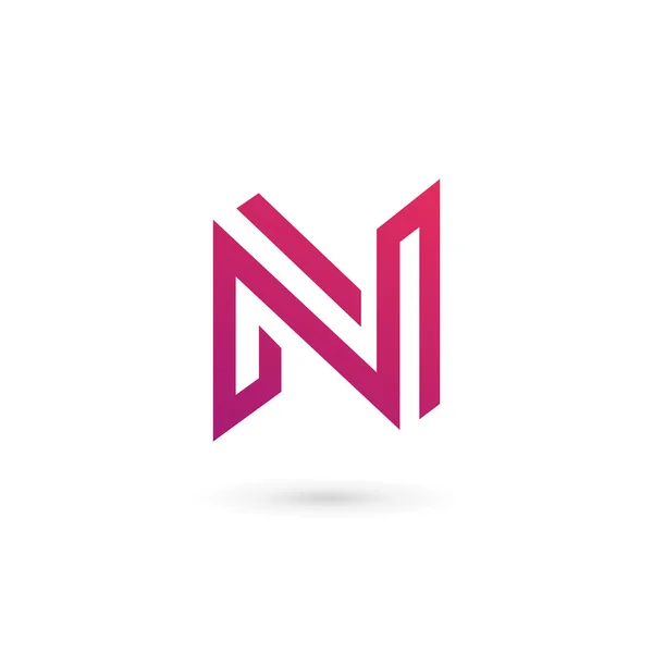 Letter N logo pictogram ontwerp template elementen — Stockvector