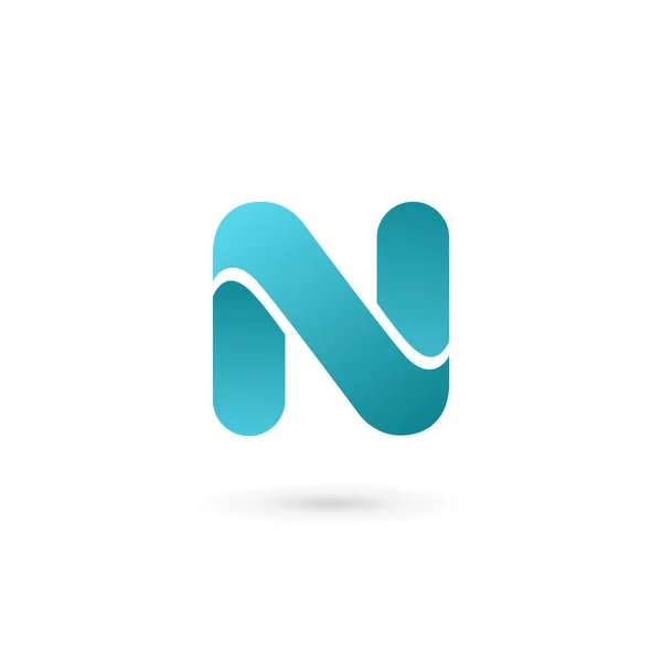Letter N logo pictogram ontwerp template elementen — Stockvector