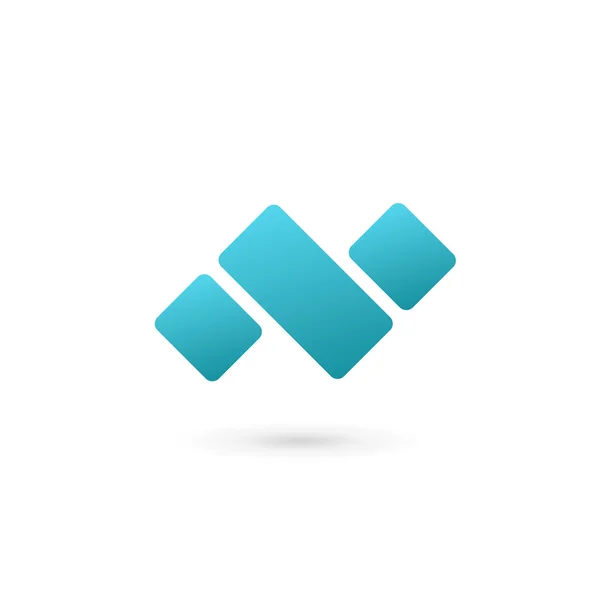N harfi logo tasarım şablonu elementleri — Stok Vektör