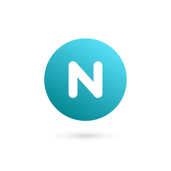 Elementy szablonu ikony litera N — Wektor stockowy
