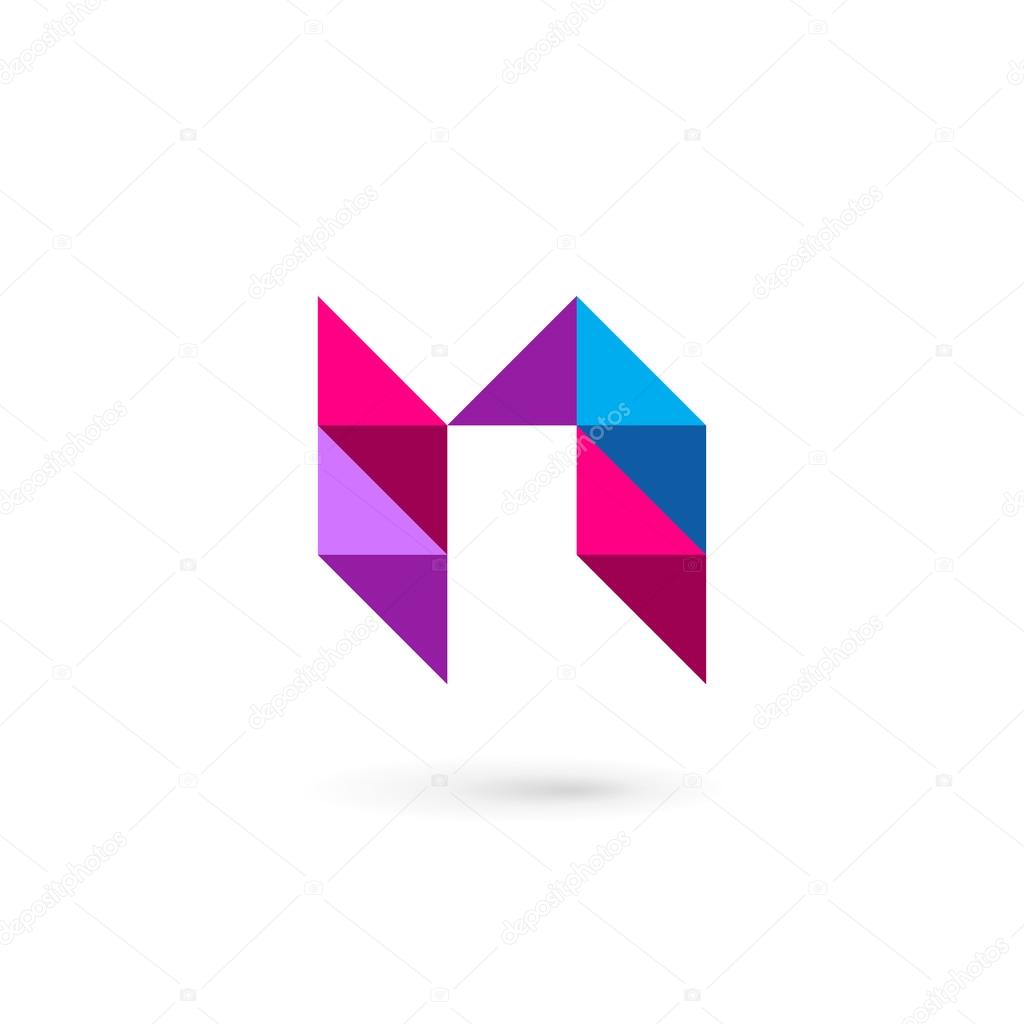 Letter N mosaic logo icon design template element