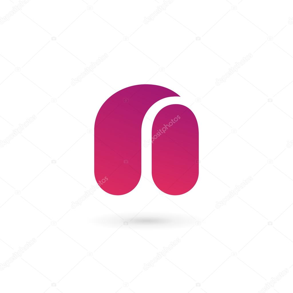 Letter N logo icon design template element