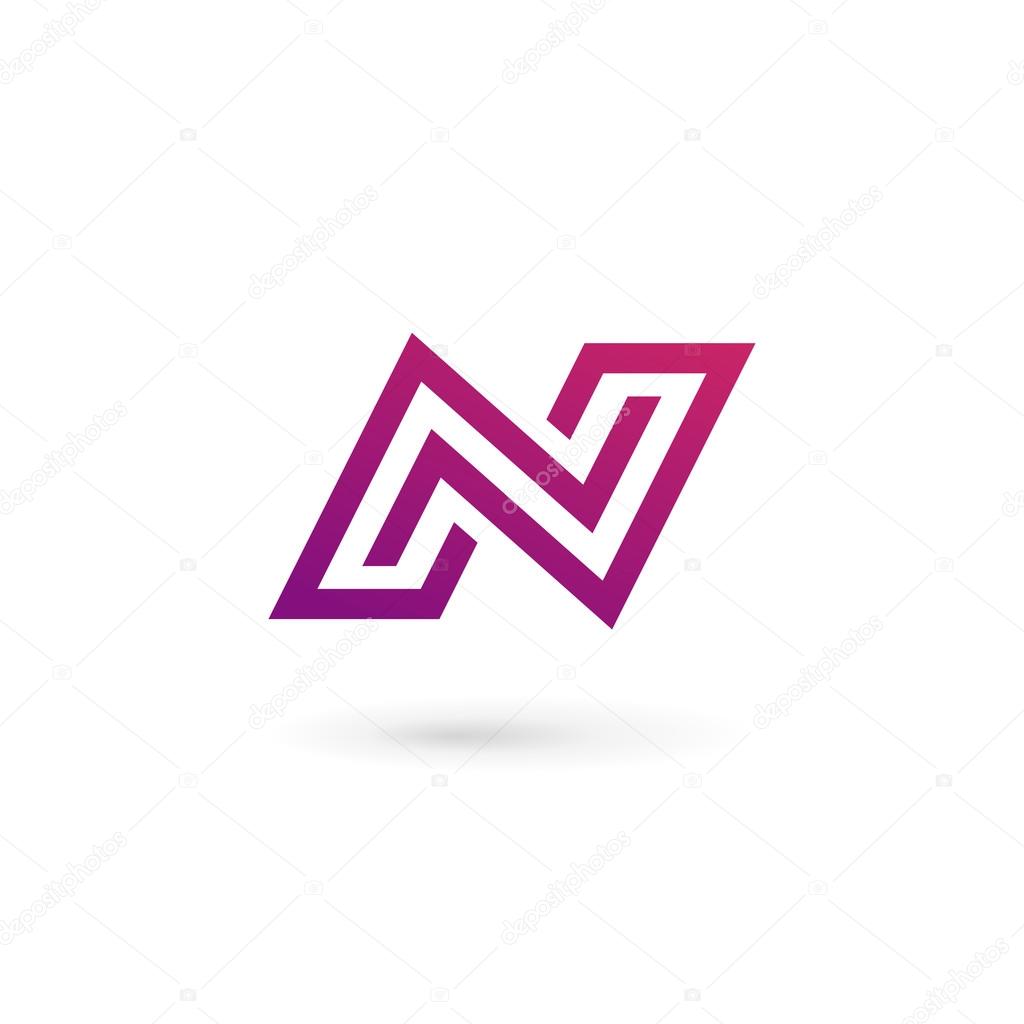 Letter N logo icon design template element