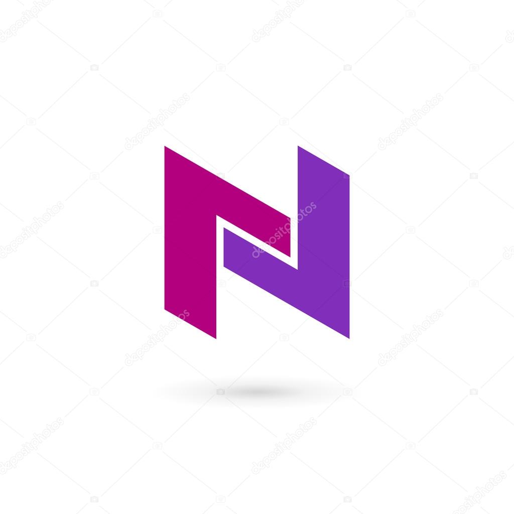 Letter N logo icon design template element