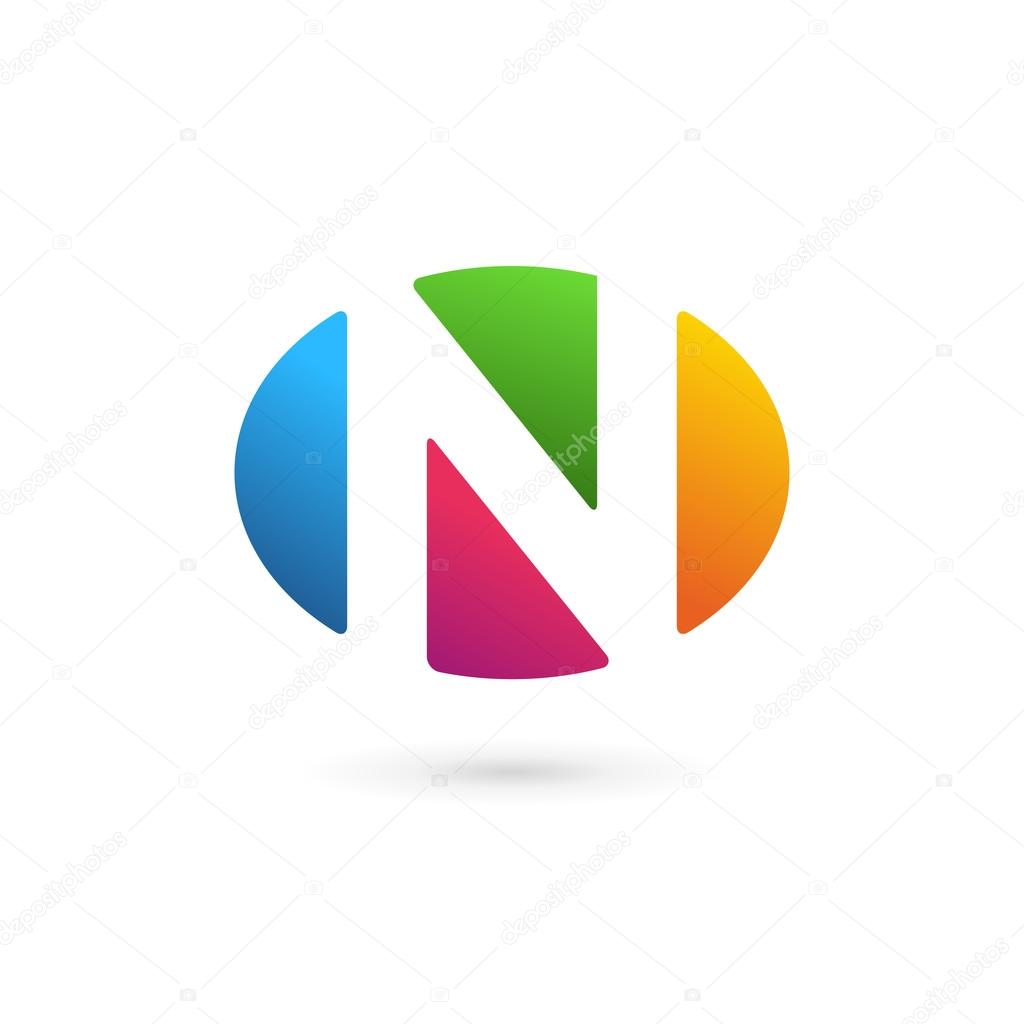 Letter N logo icon design template element
