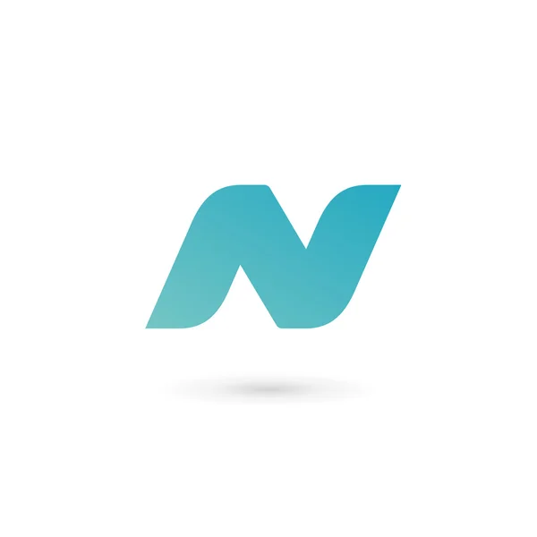 Letra N icono del logotipo elementos de plantilla de diseño — Vector de stock