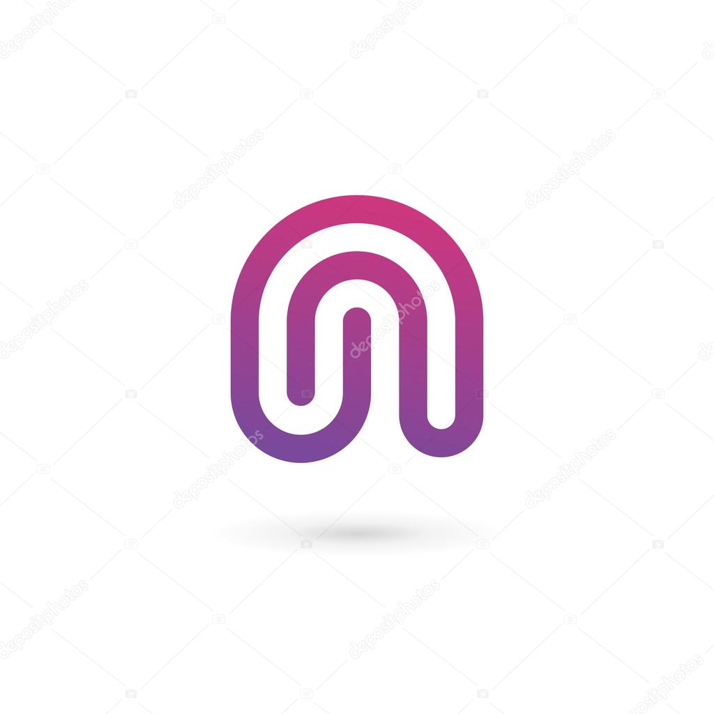 Letter N logo icon design template element