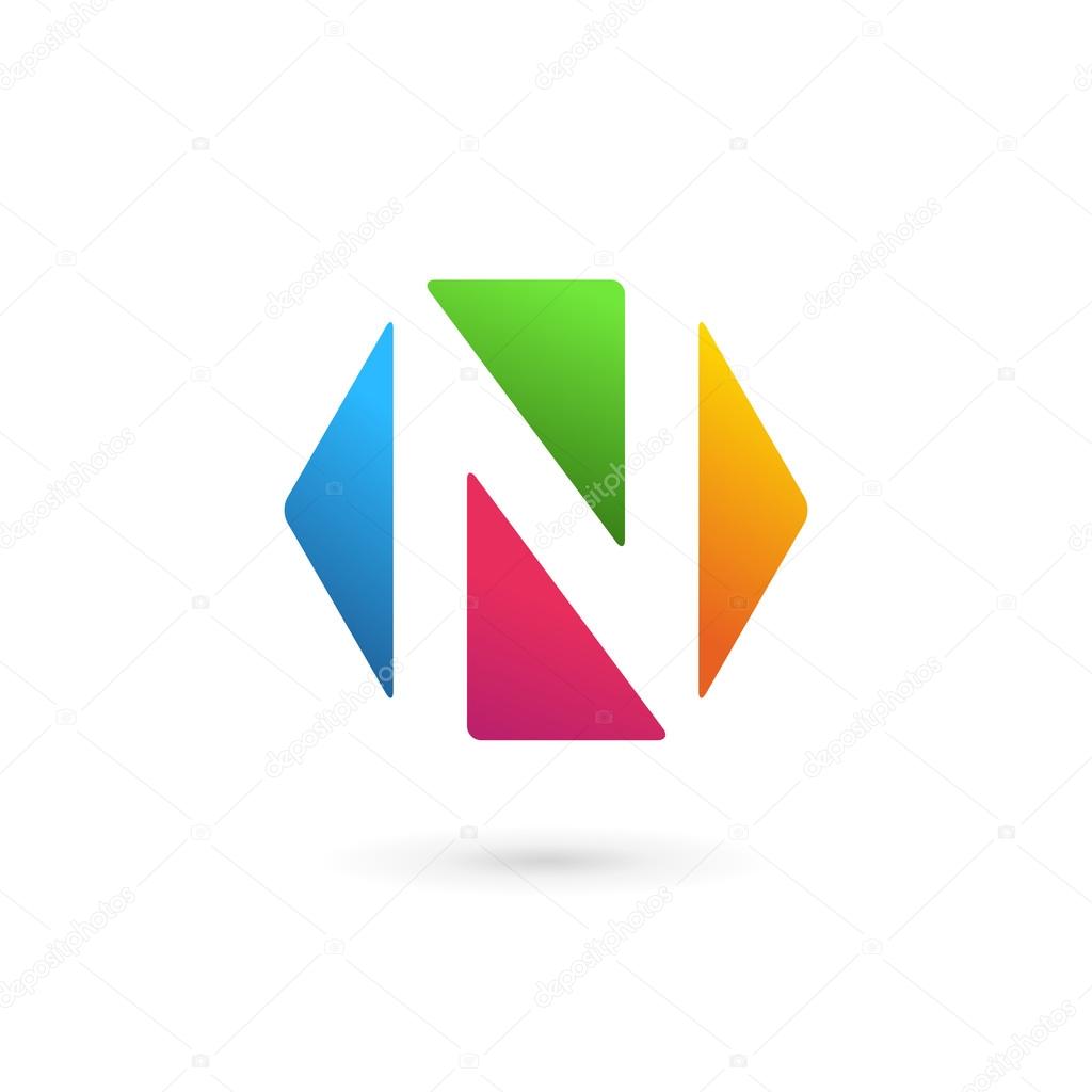 Letter N logo icon design template element