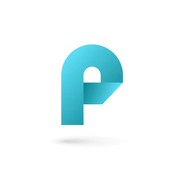 Letter P logo pictogram ontwerp template elementen — Stockvector