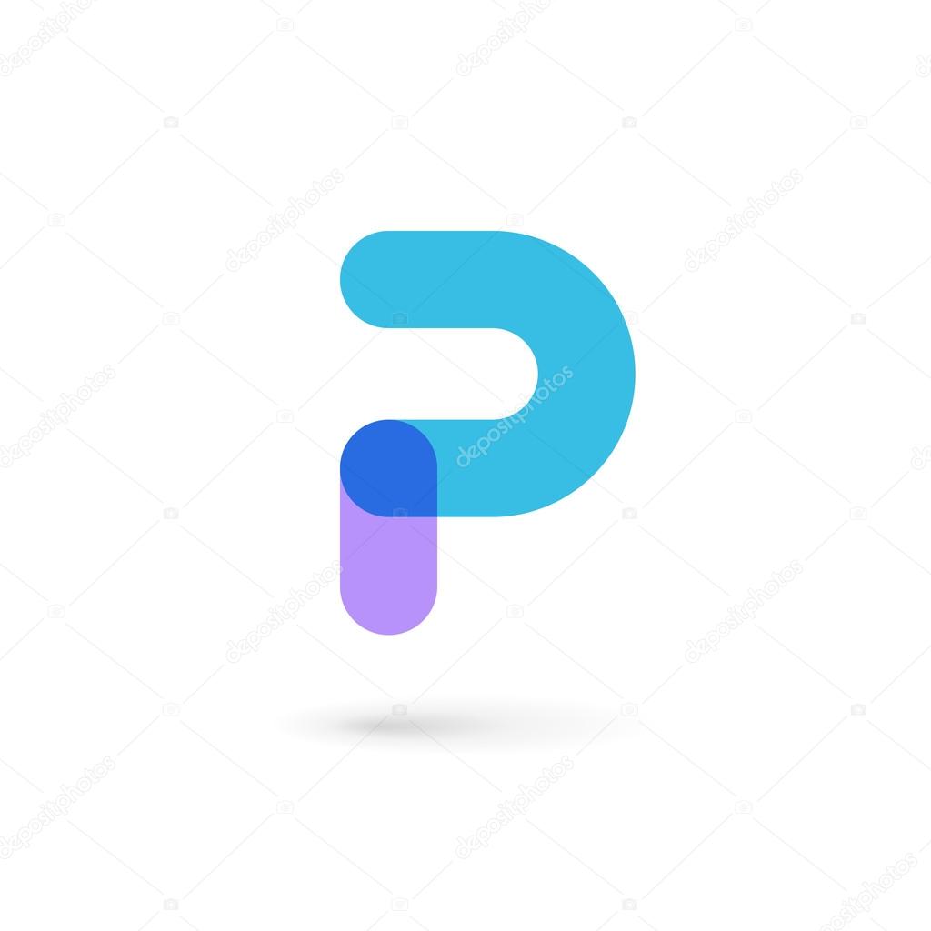 Letter P logo icon design template element