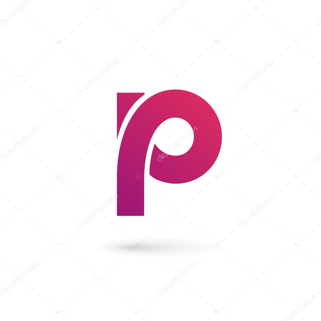 Letter P logo icon design template element
