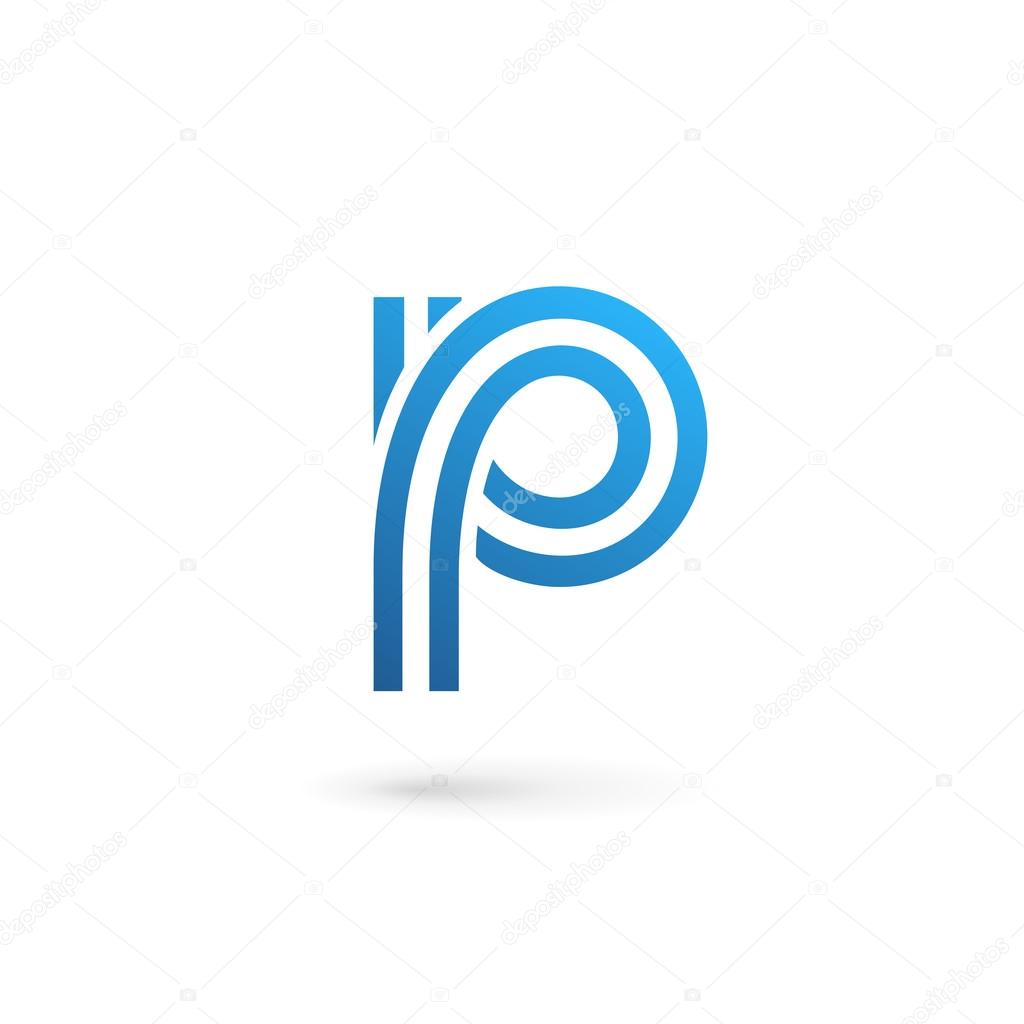 Letter P logo icon design template element