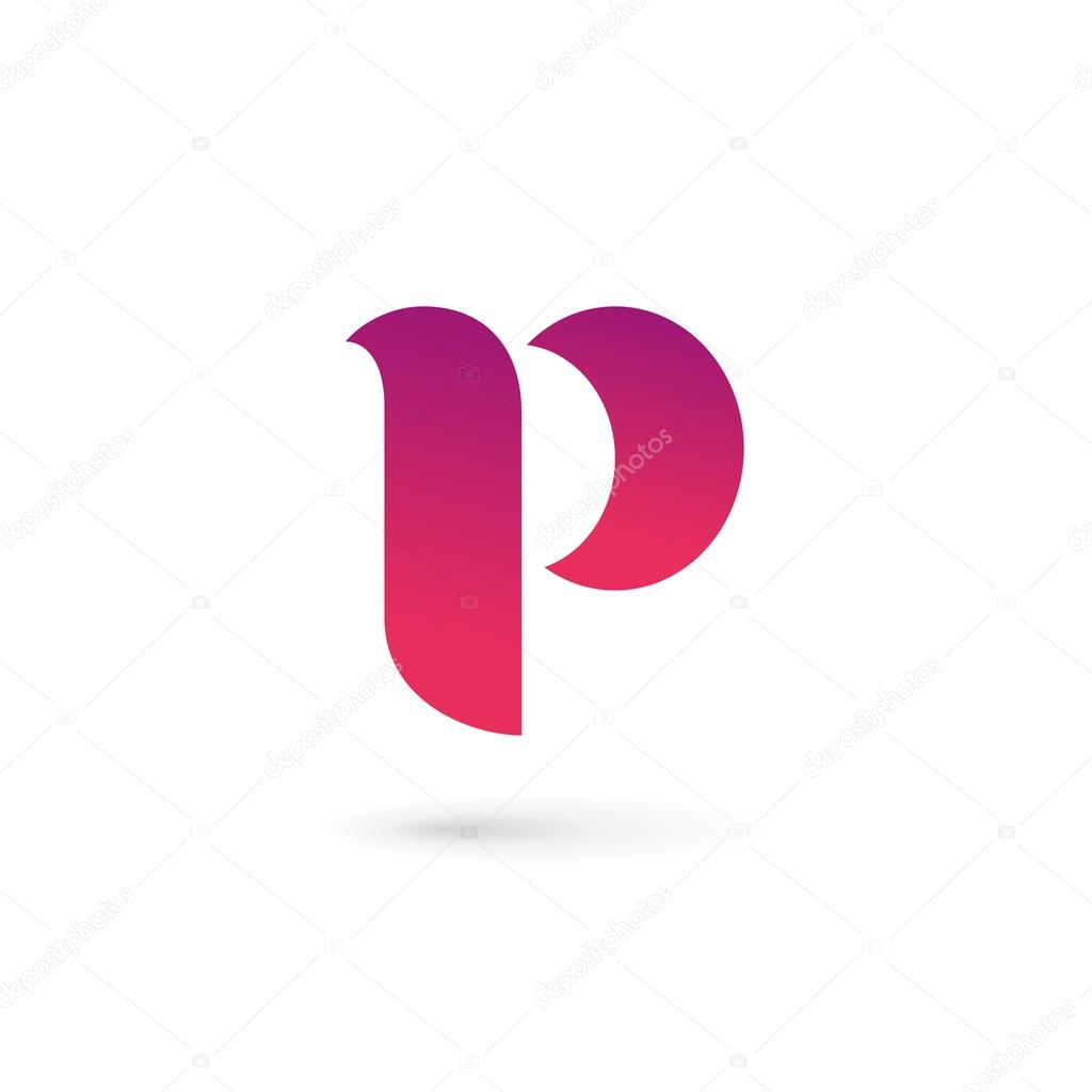Letter P logo icon design template element