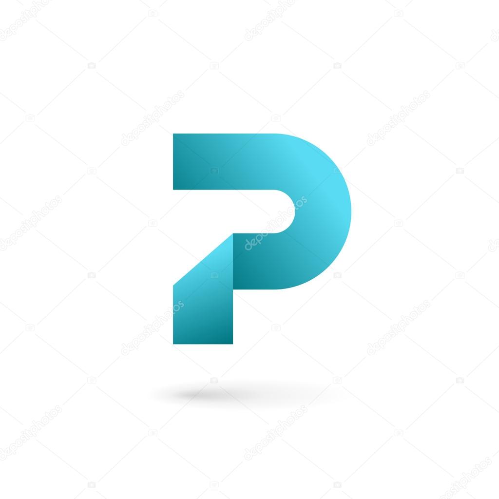 Letter P logo icon design template element