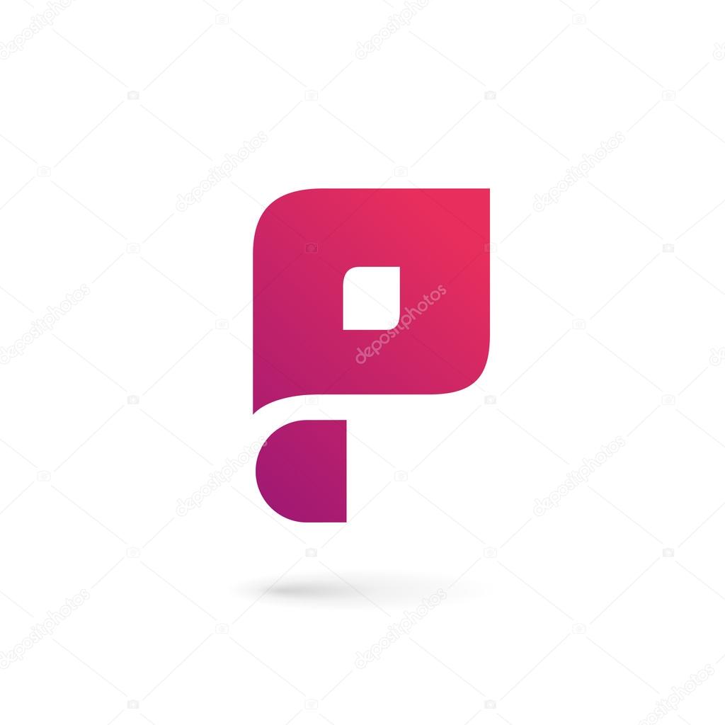 Letter P logo icon design template element