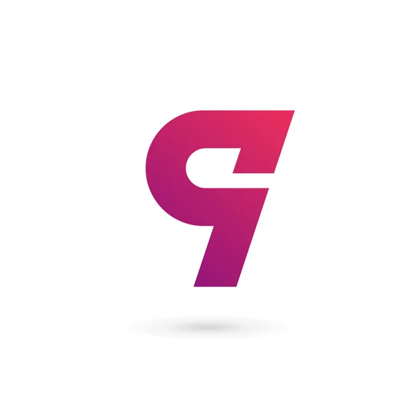 Q harfi logo tasarım şablonu elementleri — Stok Vektör
