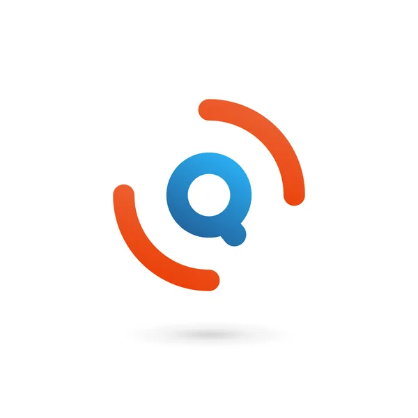 Letra Q icono del logotipo elementos de plantilla de diseño — Archivo Imágenes Vectoriales