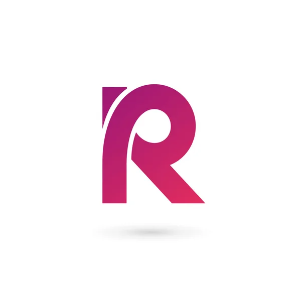 Buchstabe R Logo Symbol Design-Vorlage Elemente — Stockvektor