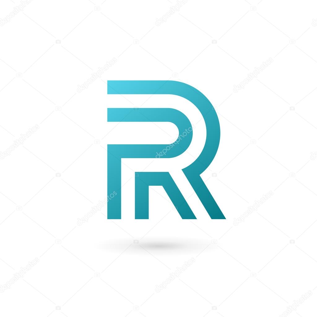 Letter R logo icon design template element
