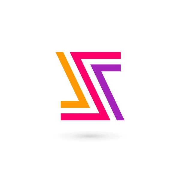 Letra S icono del logotipo elementos de plantilla de diseño — Vector de stock