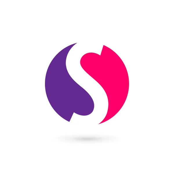 Lettre S logo icône conception des éléments de modèle — Image vectorielle
