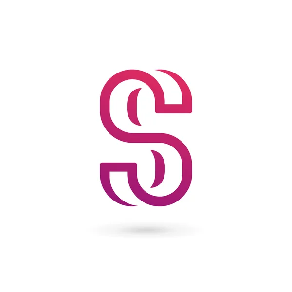 Buchstabe S Logo Symbol Design-Vorlage Elemente — Stockvektor