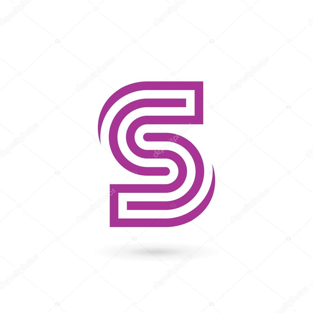 Letter S number 5 logo icon design template element