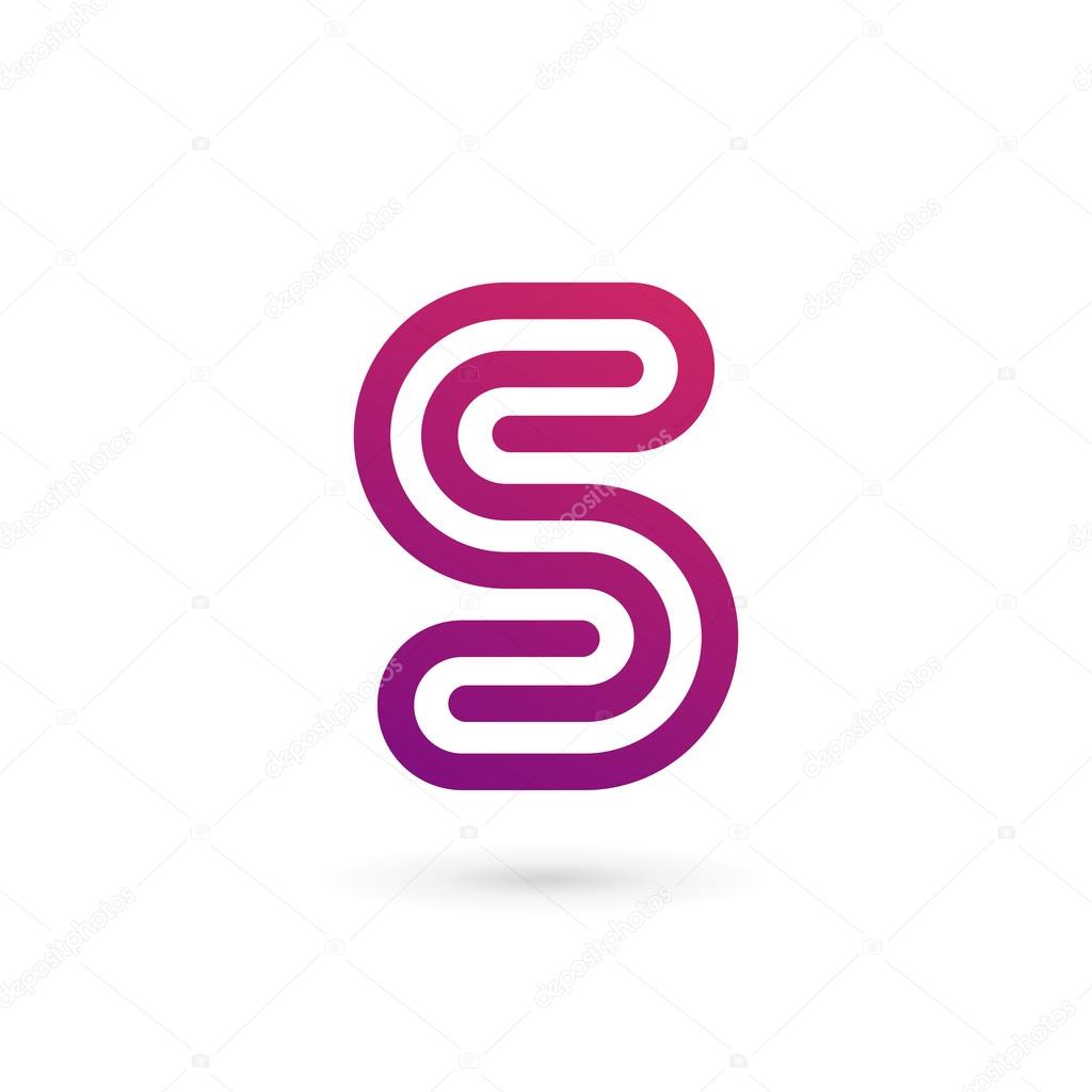 Letter S number 5 logo icon design template element