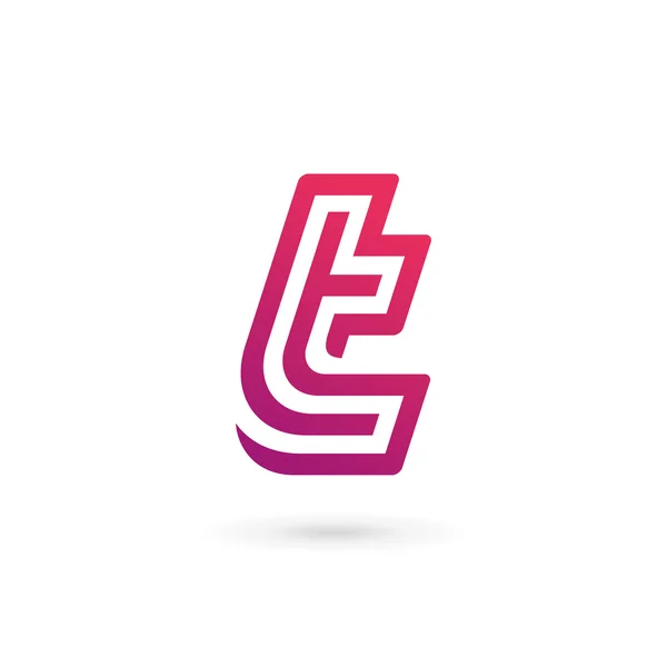 Lettre T logo icône conception éléments de modèle — Image vectorielle