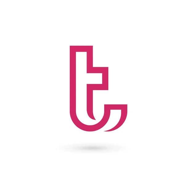 Lettera T logo icona elementi modello di design — Vettoriale Stock