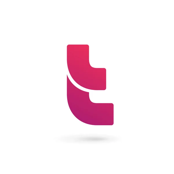 Letra T icono del logotipo elementos de plantilla de diseño — Vector de stock