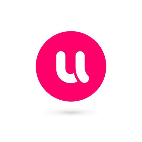 Letra U logotipo ícone design elementos de modelo — Vetor de Stock