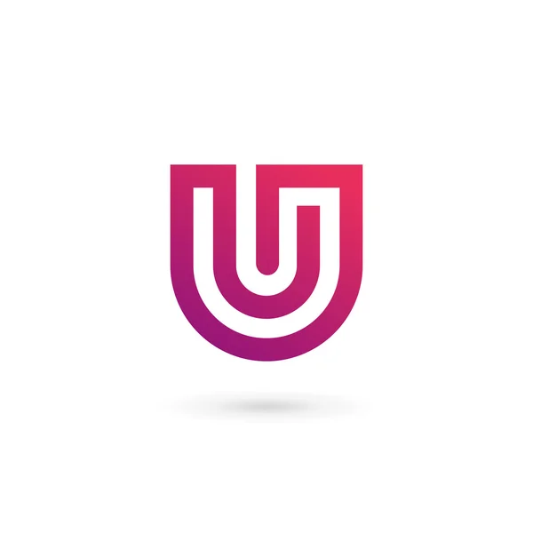 List U logo ikona projektowania elementów szablonu — Wektor stockowy