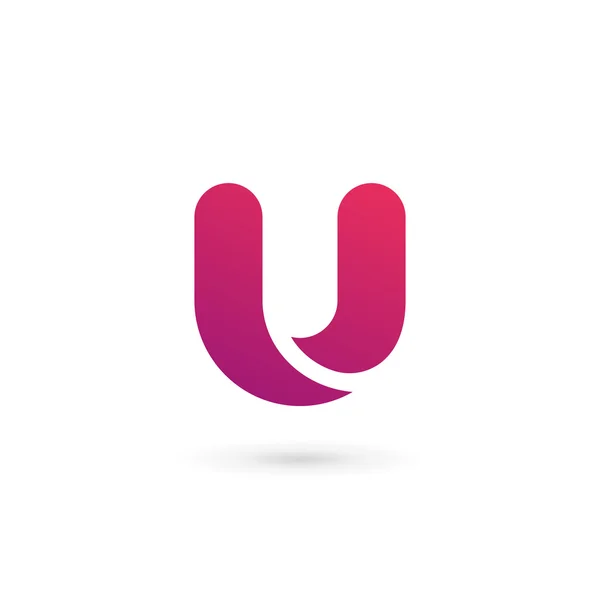 Letter U logo pictogram ontwerp template elementen — Stockvector