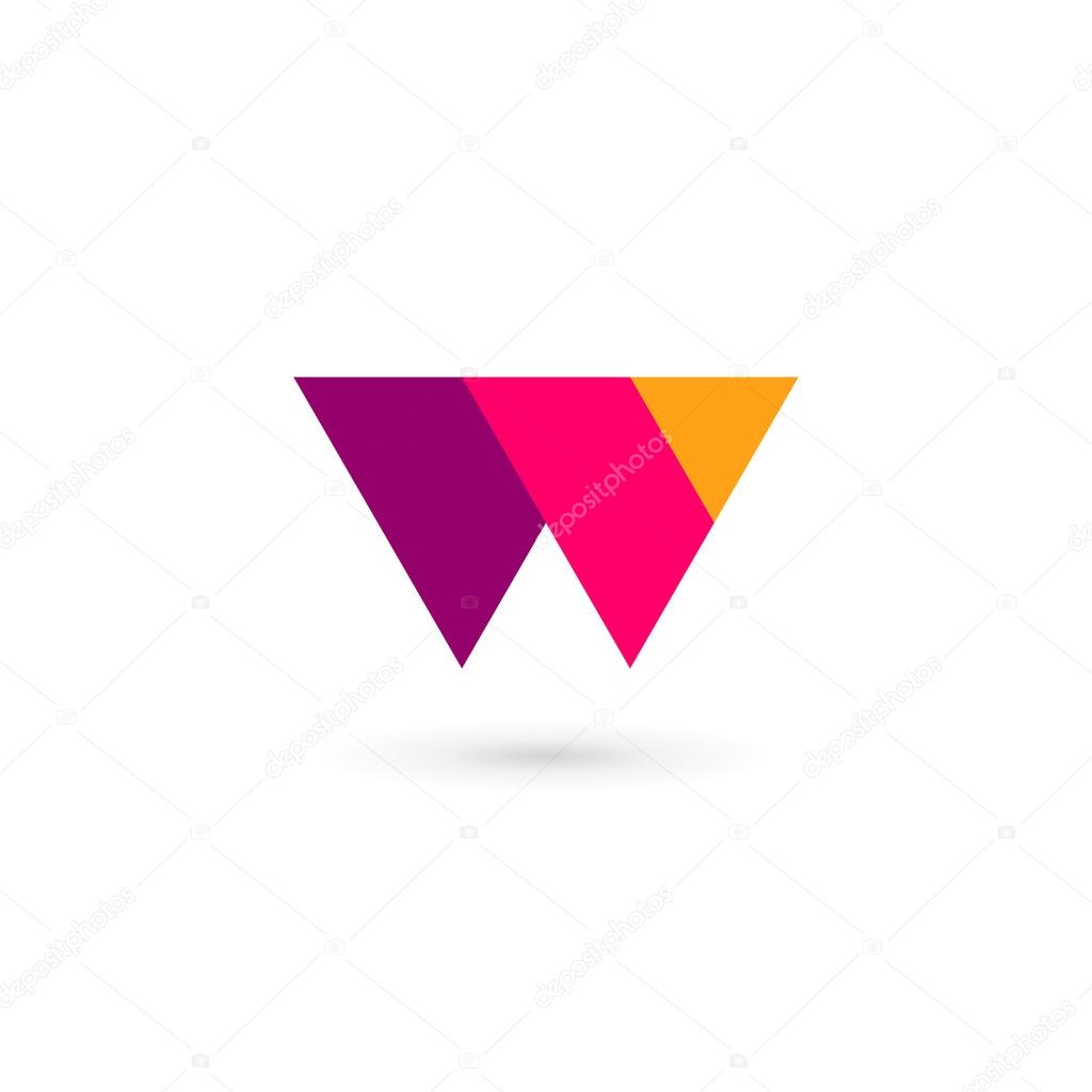 Letter W logo icon design template element