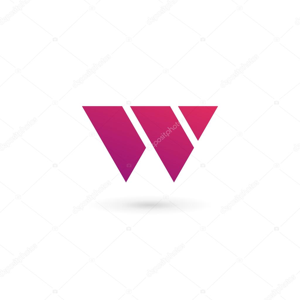 Letter W logo icon design template element
