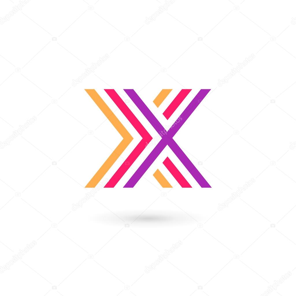 Letter X logo icon design template element