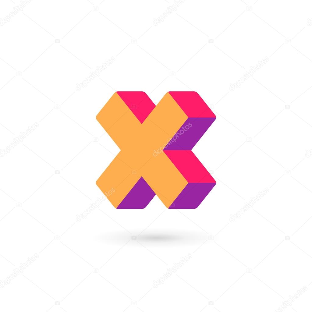 Letter X cross logo icon design template element