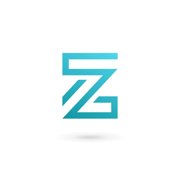 Letter Z nummer 2 logo pictogram ontwerp template elementen — Stockvector